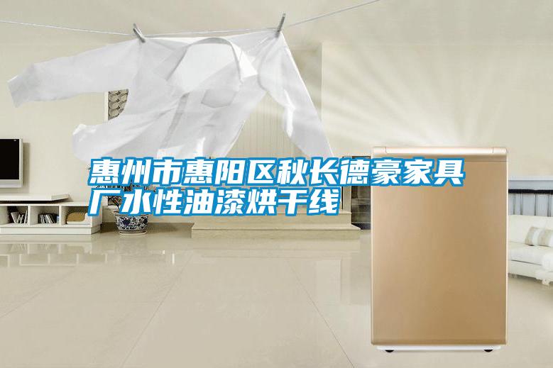 惠州市惠阳区秋长德豪家具厂水性油漆烘干线