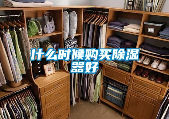 什么时候购买除湿器好