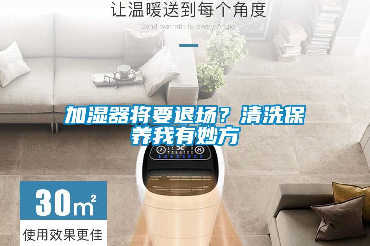 加湿器将要退场？清洗保养我有妙方