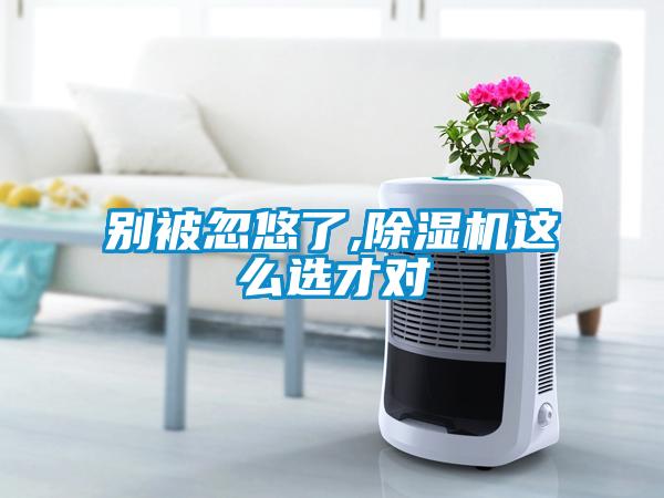 别被忽悠了,除湿机这么选才对