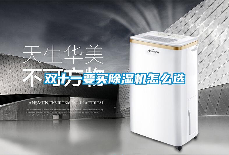 双十一要买除湿机怎么选