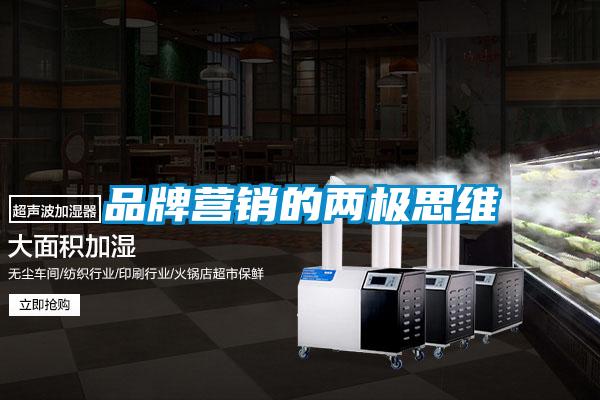 品牌营销的两极思维