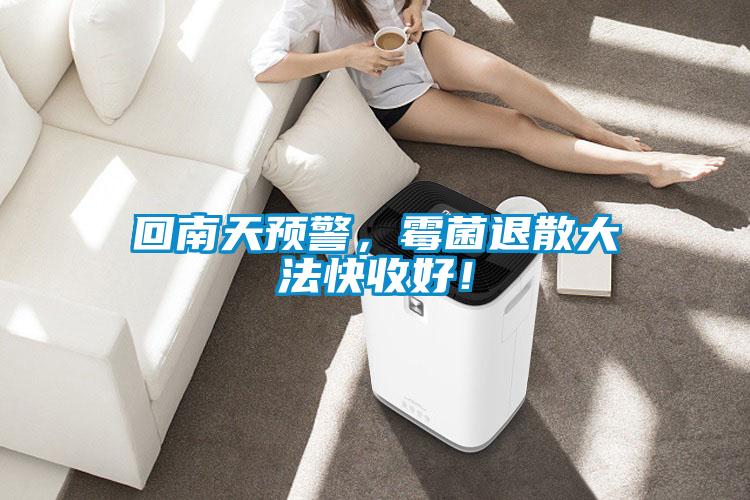 回南天预警，霉菌退散大法快收好！