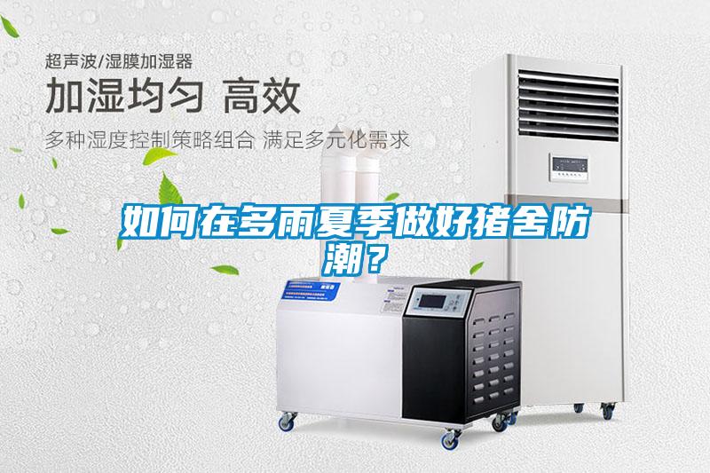 如何在多雨夏季做好猪舍防潮？