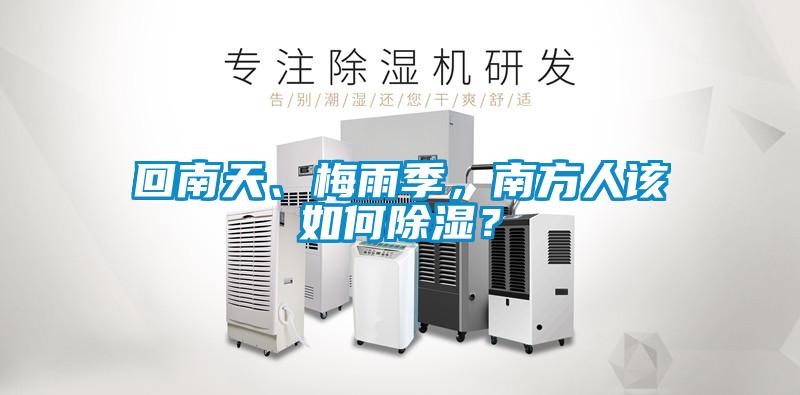 回南天、梅雨季，南方人该如何除湿？