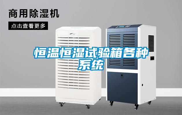 恒温恒湿试验箱各种系统