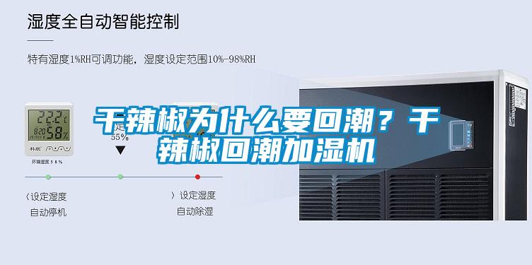 干辣椒为什么要回潮？干辣椒回潮加湿机