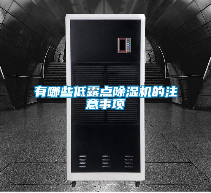 有哪些低露点除湿机的注意事项