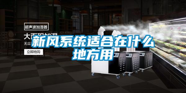 新风系统适合在什么地方用