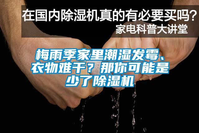 梅雨季家里潮湿发霉、衣物难干？那你可能是少了除湿机