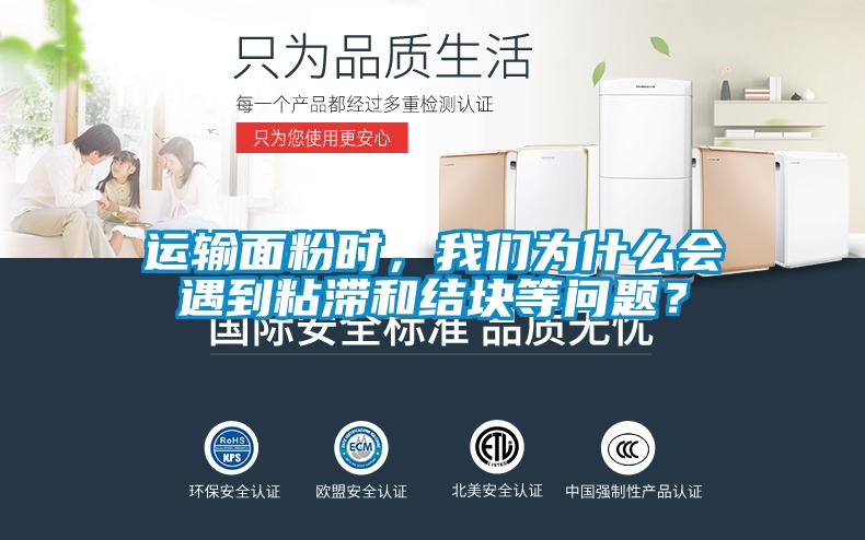 运输面粉时，我们为什么会遇到粘滞和结块等问题？