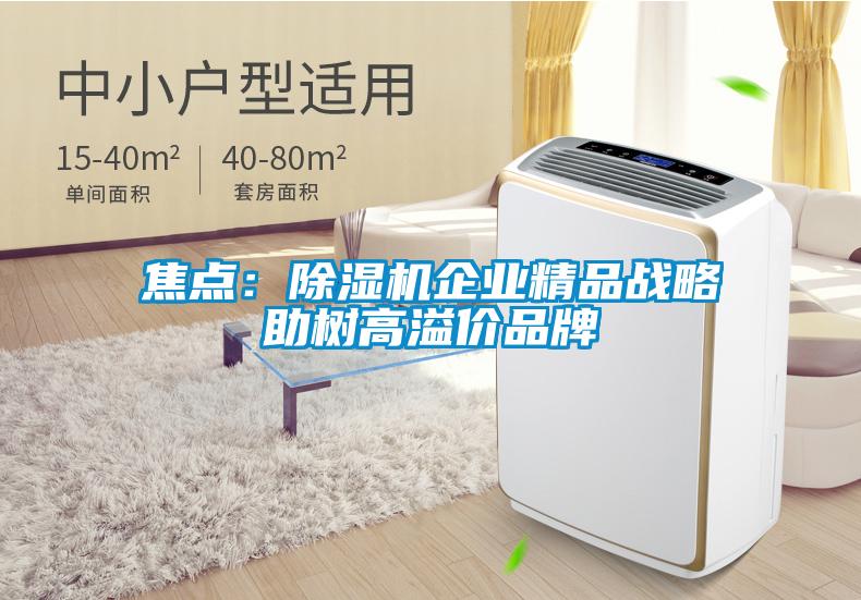 焦点:除湿机企业精品战略助树高溢价品牌