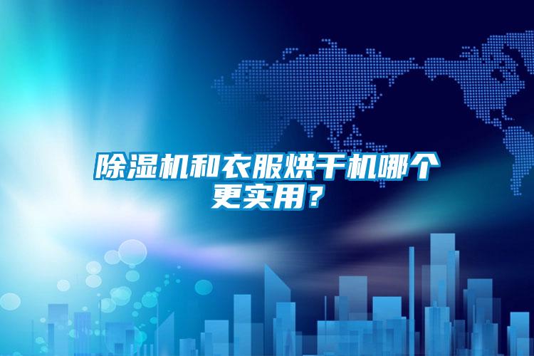 除湿机和衣服烘干机哪个更实用?