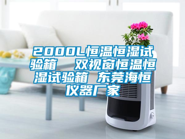 2000L恒温恒湿试验箱  双视窗恒温恒湿试验箱 东莞海恒仪器厂家