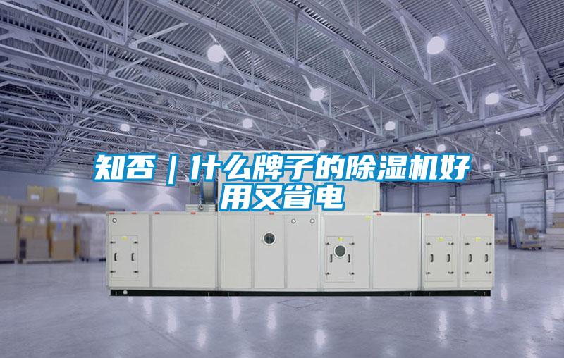 知否｜什么牌子的除湿机好用又省电