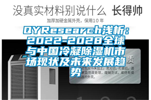 QYResearch浅析：2022-2028全球与中国冷凝除湿机市场现状及未来发展趋势