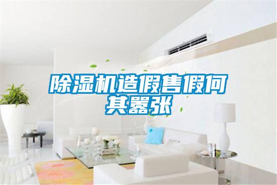 除湿机造假售假何其嚣张