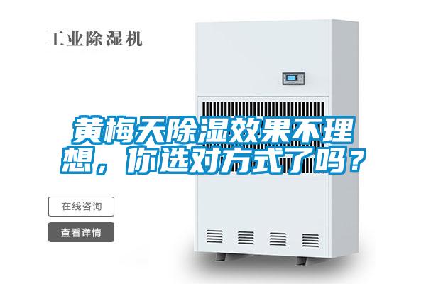 黄梅天除湿效果不理想，你选对方式了吗？