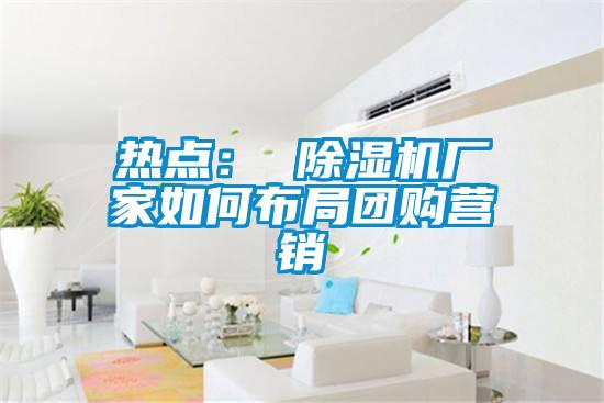 热点: 除湿机厂家如何布局团购营销
