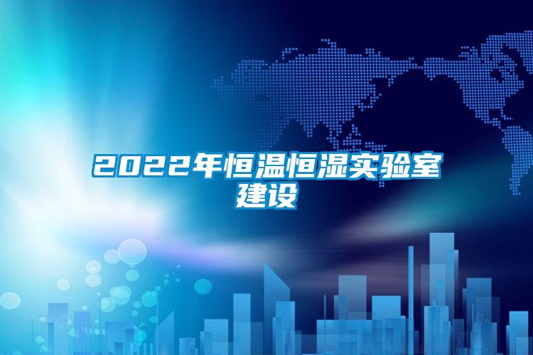 2022年恒温恒湿实验室建设