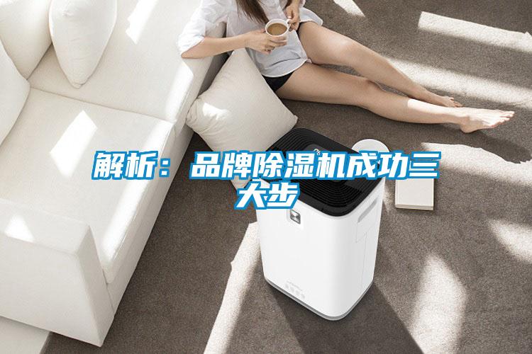解析：品牌除湿机成功三大步