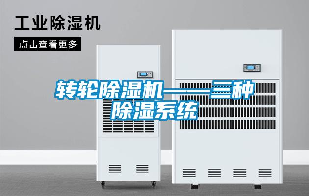 转轮除湿机——三种除湿系统