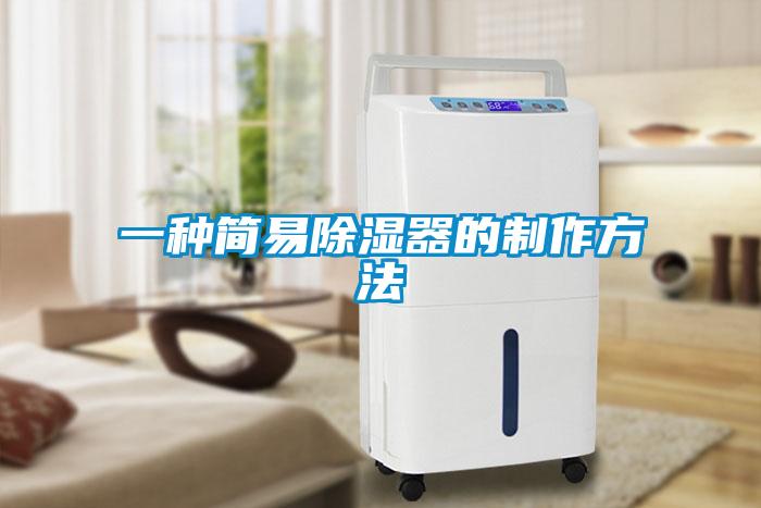 一种简易除湿器的制作方法