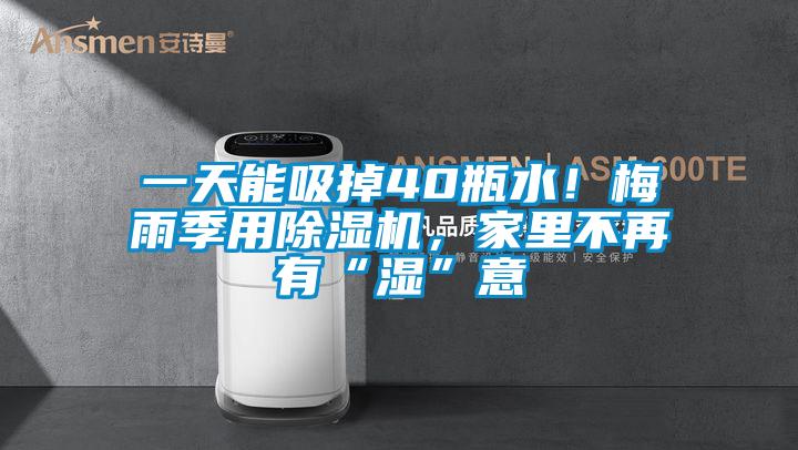 一天能吸掉40瓶水！梅雨季用除湿机，家里不再有“湿”意