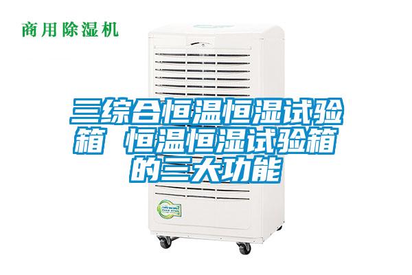 三综合恒温恒湿试验箱 恒温恒湿试验箱的三大功能
