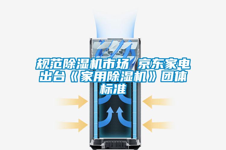 规范除湿机市场 京东家电出台《家用除湿机》团体标准