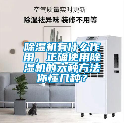 除湿机有什么作用，正确使用除湿机的六种方法你懂几种？