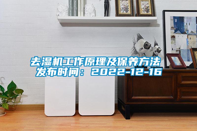 去湿机工作原理及保养方法 发布时间：2022-12-16