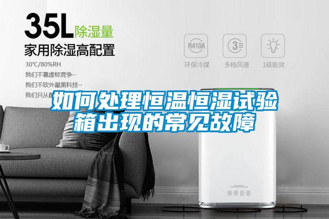 如何处理恒温恒湿试验箱出现的常见故障