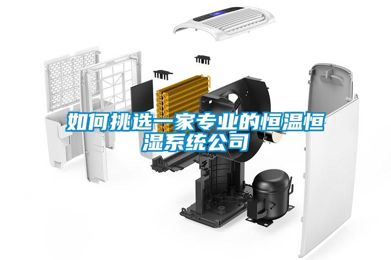 如何挑选一家专业的恒温恒湿系统公司