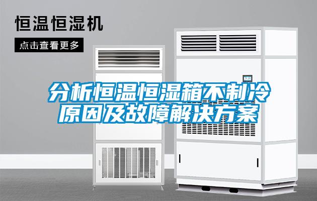 分析恒温恒湿箱不制冷原因及故障解决方案