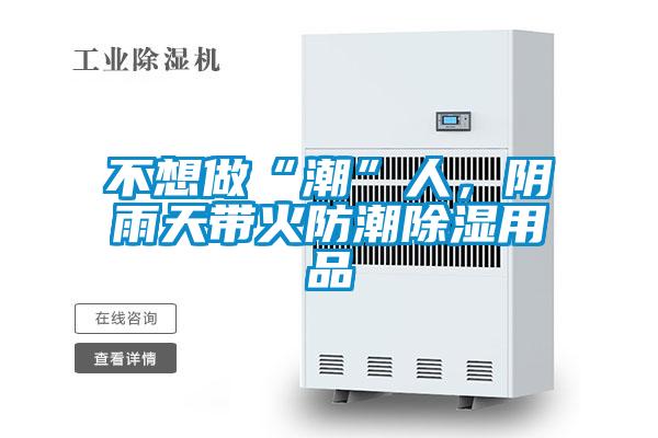 不想做“潮”人，阴雨天带火防潮除湿用品