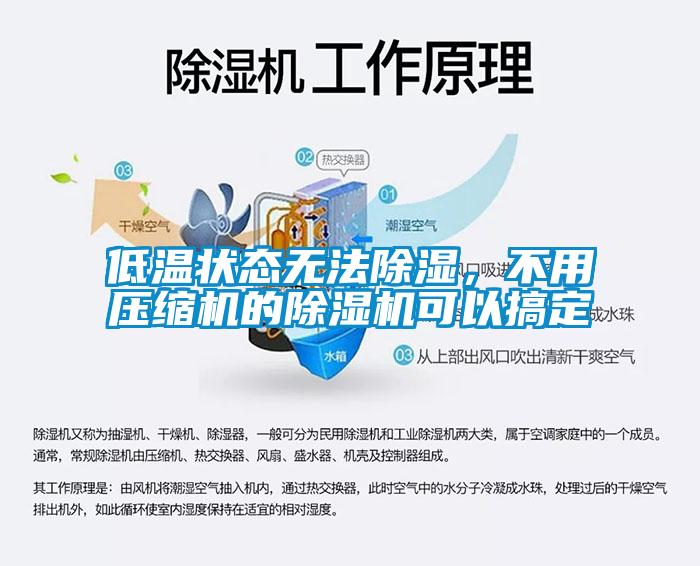低温状态无法除湿，不用压缩机的除湿机可以搞定