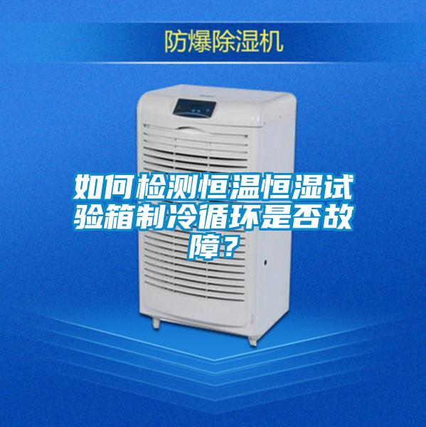 如何检测恒温恒湿试验箱制冷循环是否故障？
