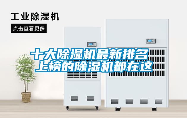 十大除湿机最新排名 上榜的除湿机都在这