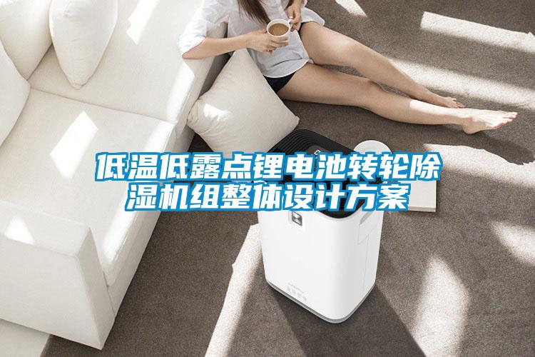 低温低露点锂电池转轮除湿机组整体设计方案