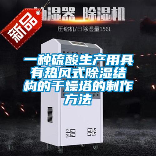 一种硫酸生产用具有热风式除湿结构的干燥塔的制作方法