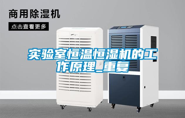 实验室恒温恒湿机的工作原理_重复