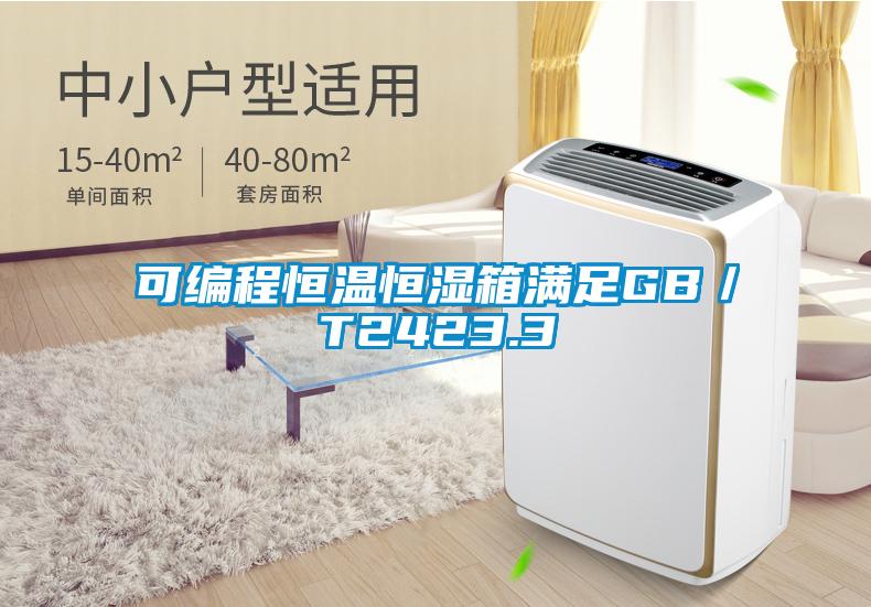 可编程恒温恒湿箱满足GB／T2423.3