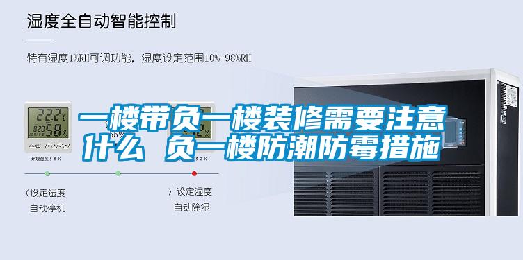 一楼带负一楼装修需要注意什么 负一楼防潮防霉措施