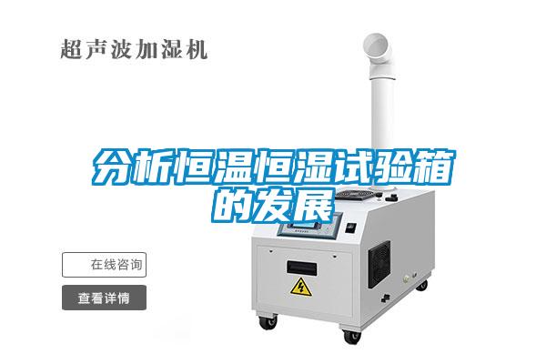 分析恒温恒湿试验箱的发展