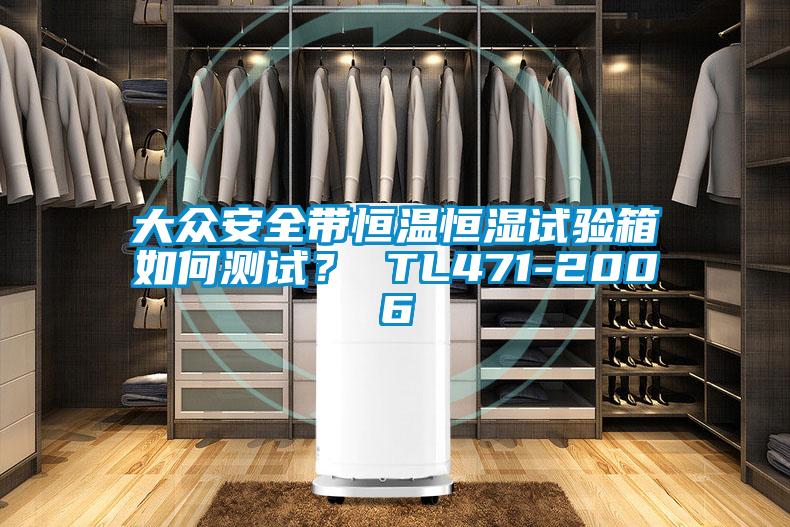 大众安全带恒温恒湿试验箱如何测试？ TL471-2006