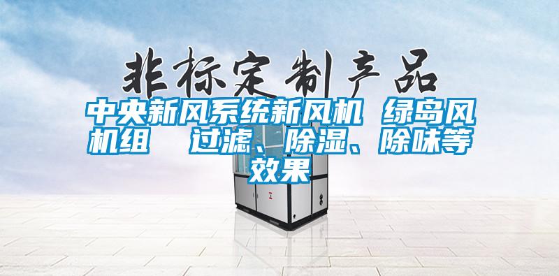 中央新风系统新风机 绿岛风机组  过滤、除湿、除味等效果