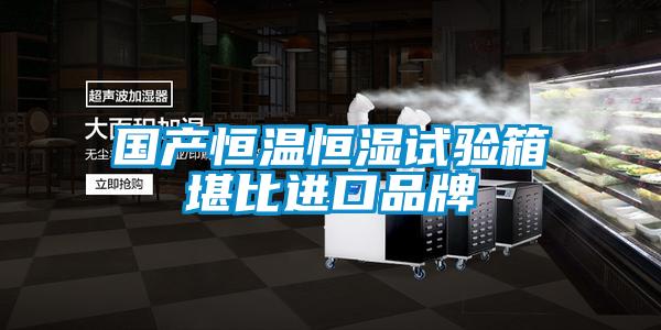 国产恒温恒湿试验箱堪比进口品牌
