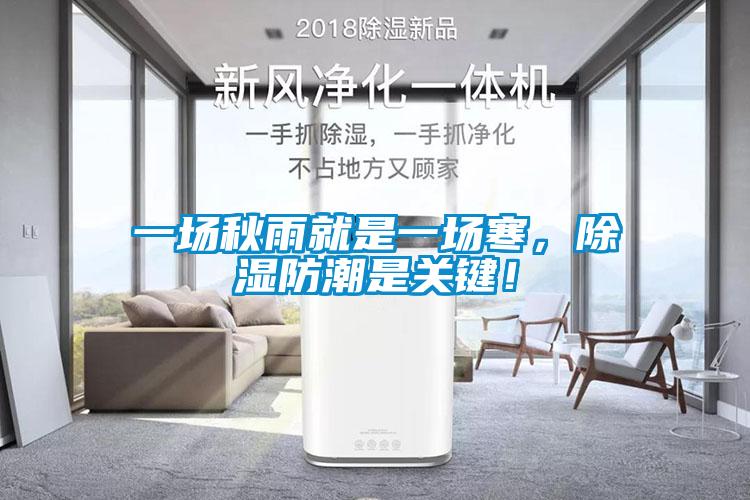 一场秋雨就是一场寒，除湿防潮是关键！