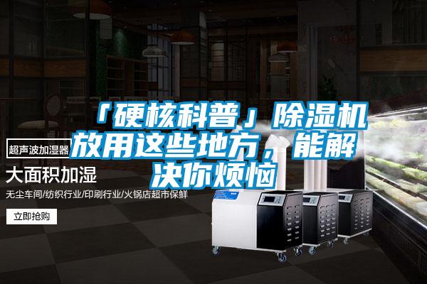 「硬核科普」除湿机放用这些地方，能解决你烦恼